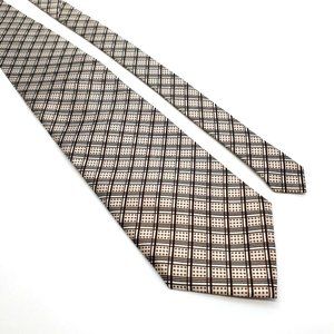 Fuliwang Mens Necktie Accessory Office Work Casual Dad Gift Brown White Black